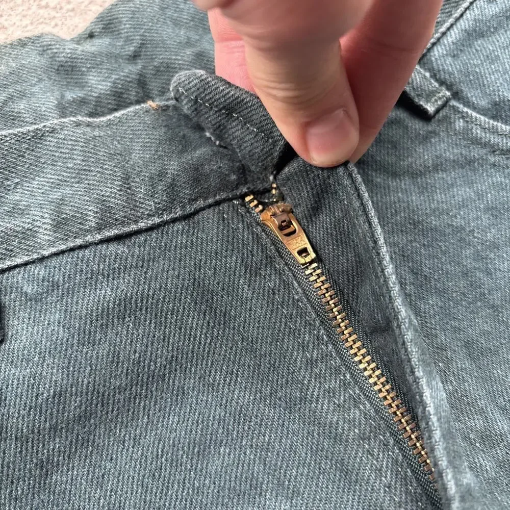 Deadstock Vintage Denim Lee Junior 300 Relaxed Fit Tapered Leg 7 Overdyed Jeans